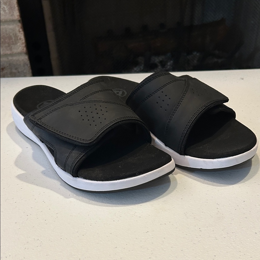 Propet Emerson Black Slide Sandals Size 10